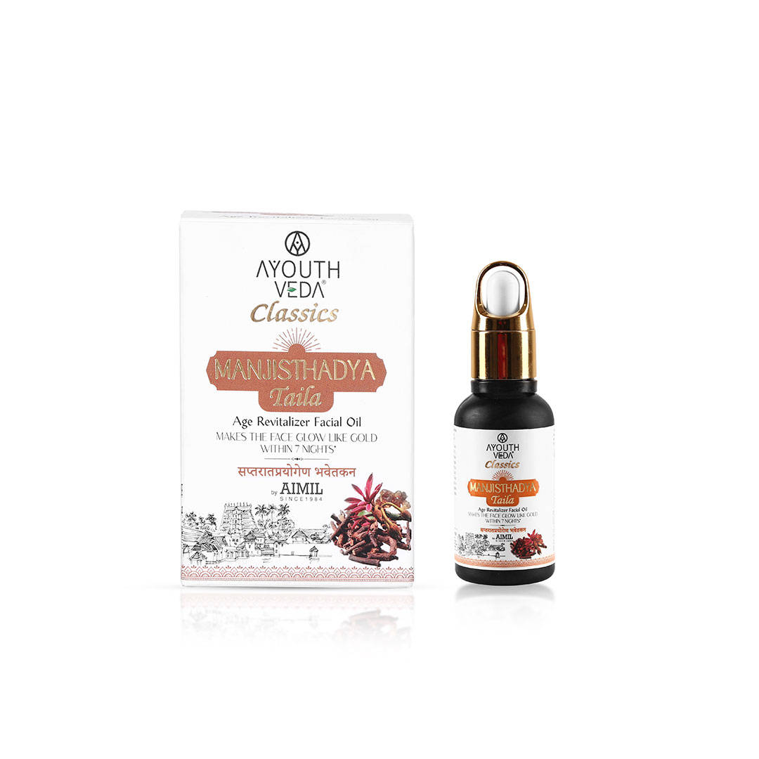 Ayouthveda Manjisthadya Taila - Ayurvedic Face Oil For Collagen Support & Radiance