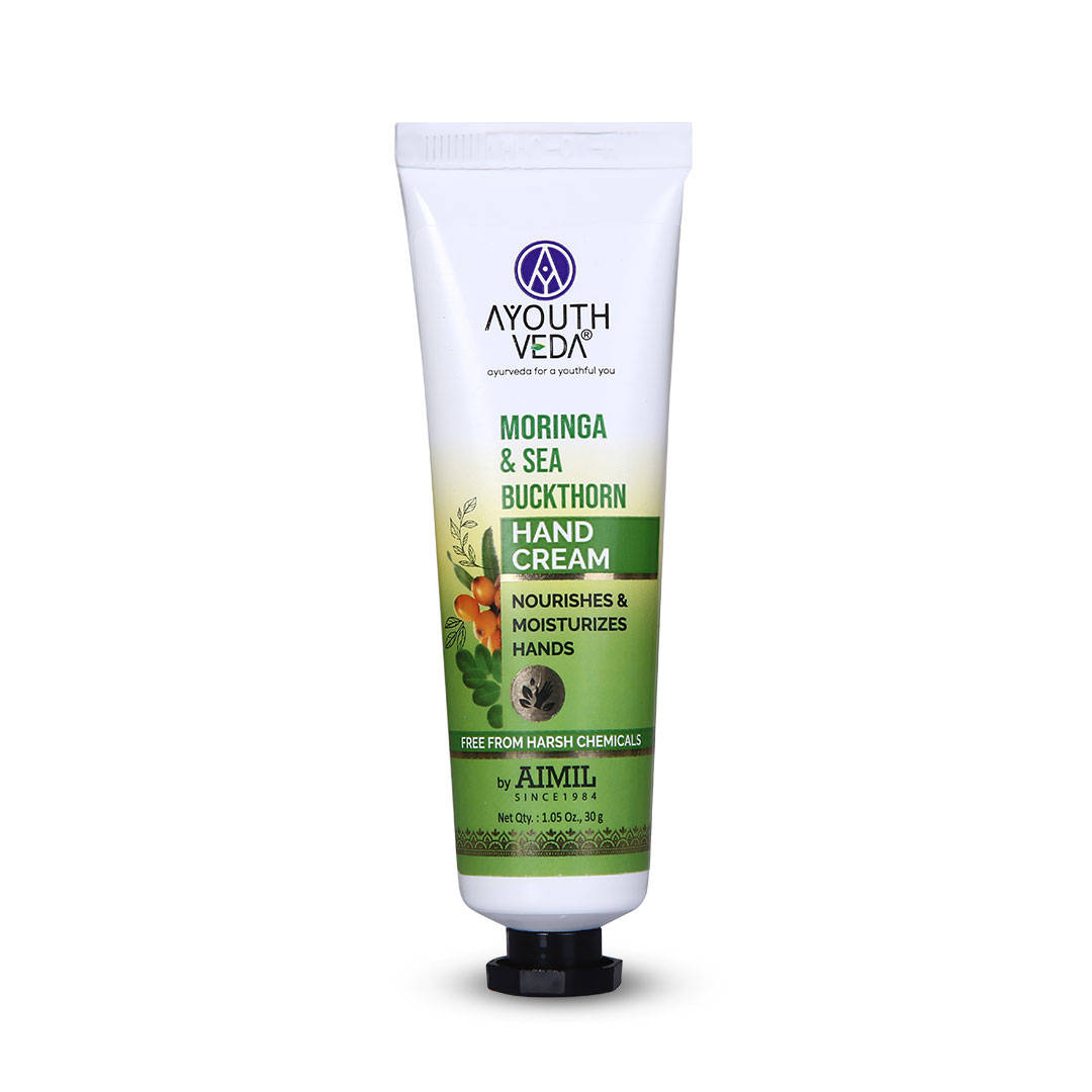 Ayouthveda Moringa & Sea Buckthorn Hand Cream - Ultra-Moisturizing Hand Care