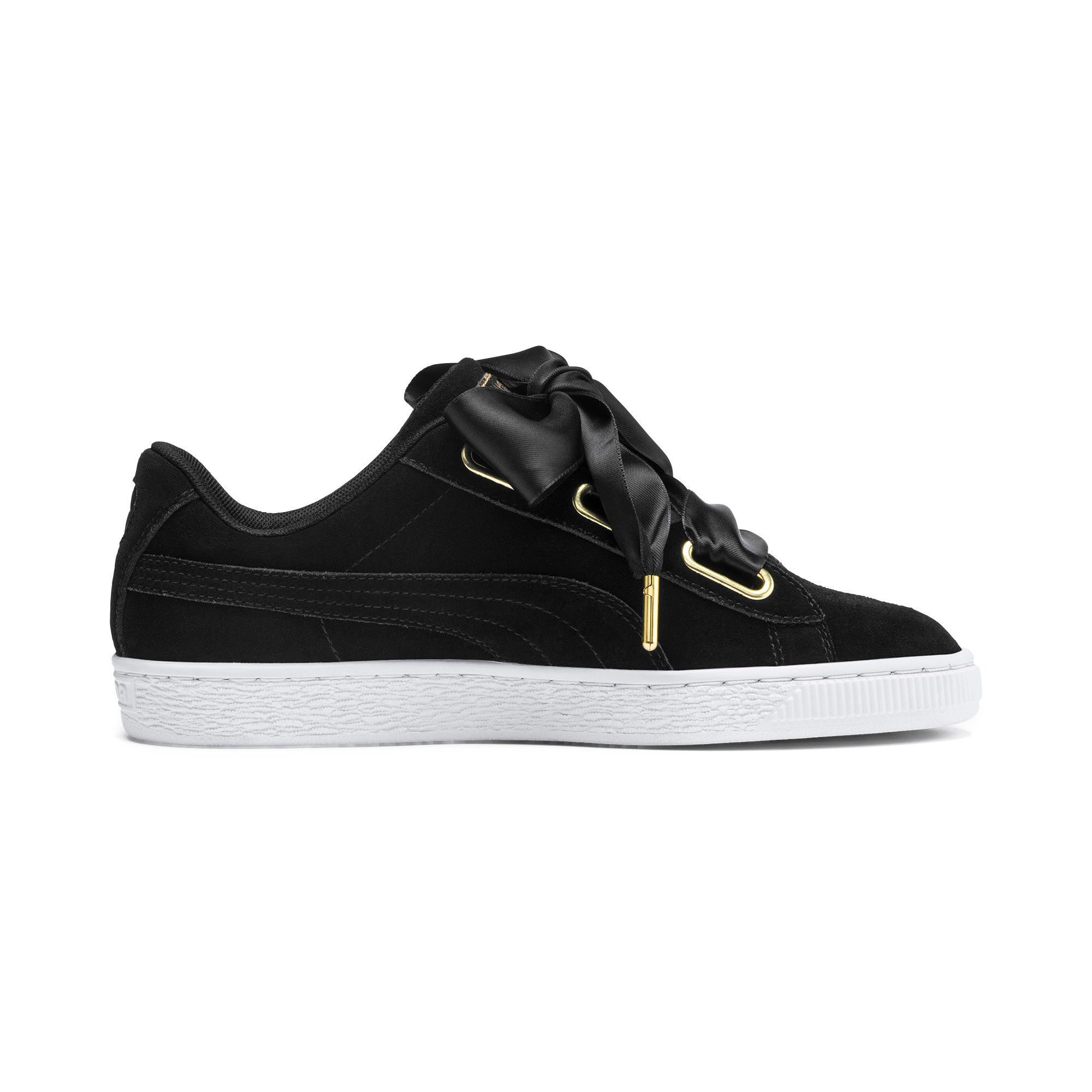 Buy Puma Suede Heart Floral Wn S Black Brigh Sneaker 6 Online