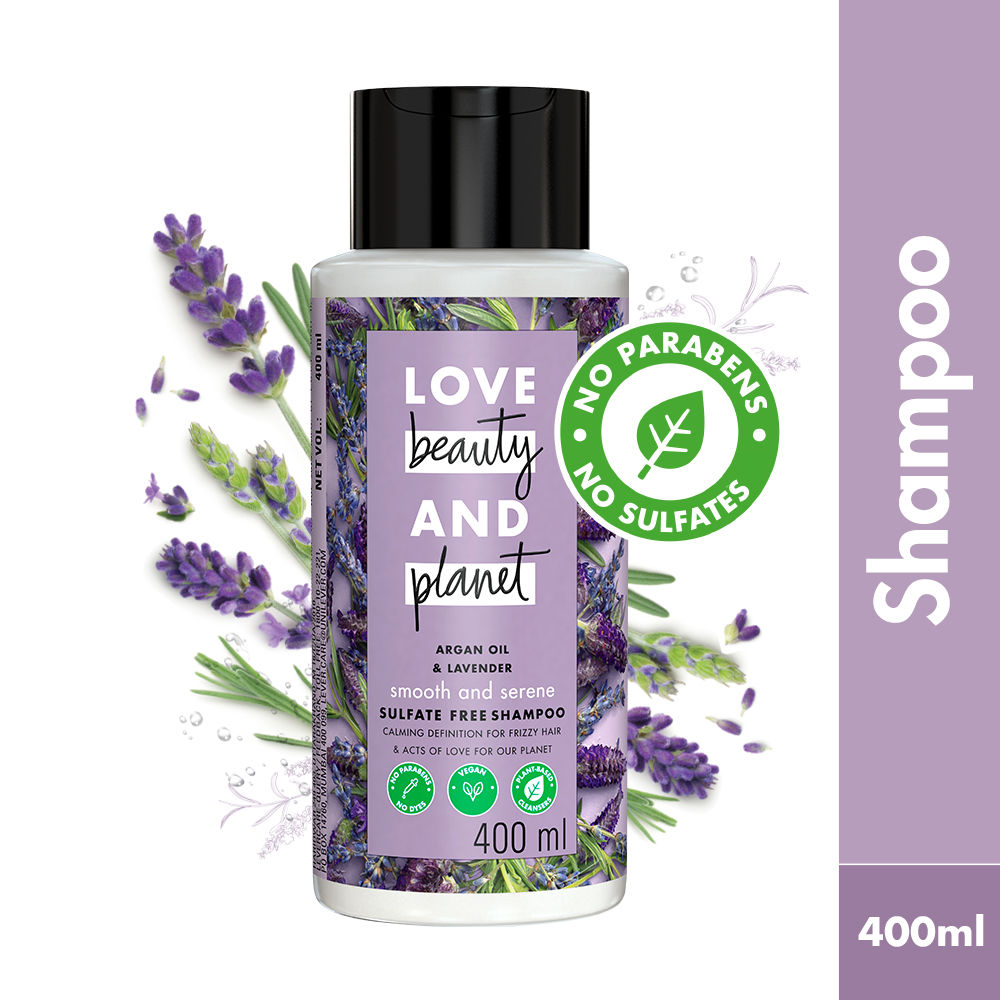 Love Beauty & Planet Argan Oil and Lavender Sulfate Free Smooth and Serene Shampoo