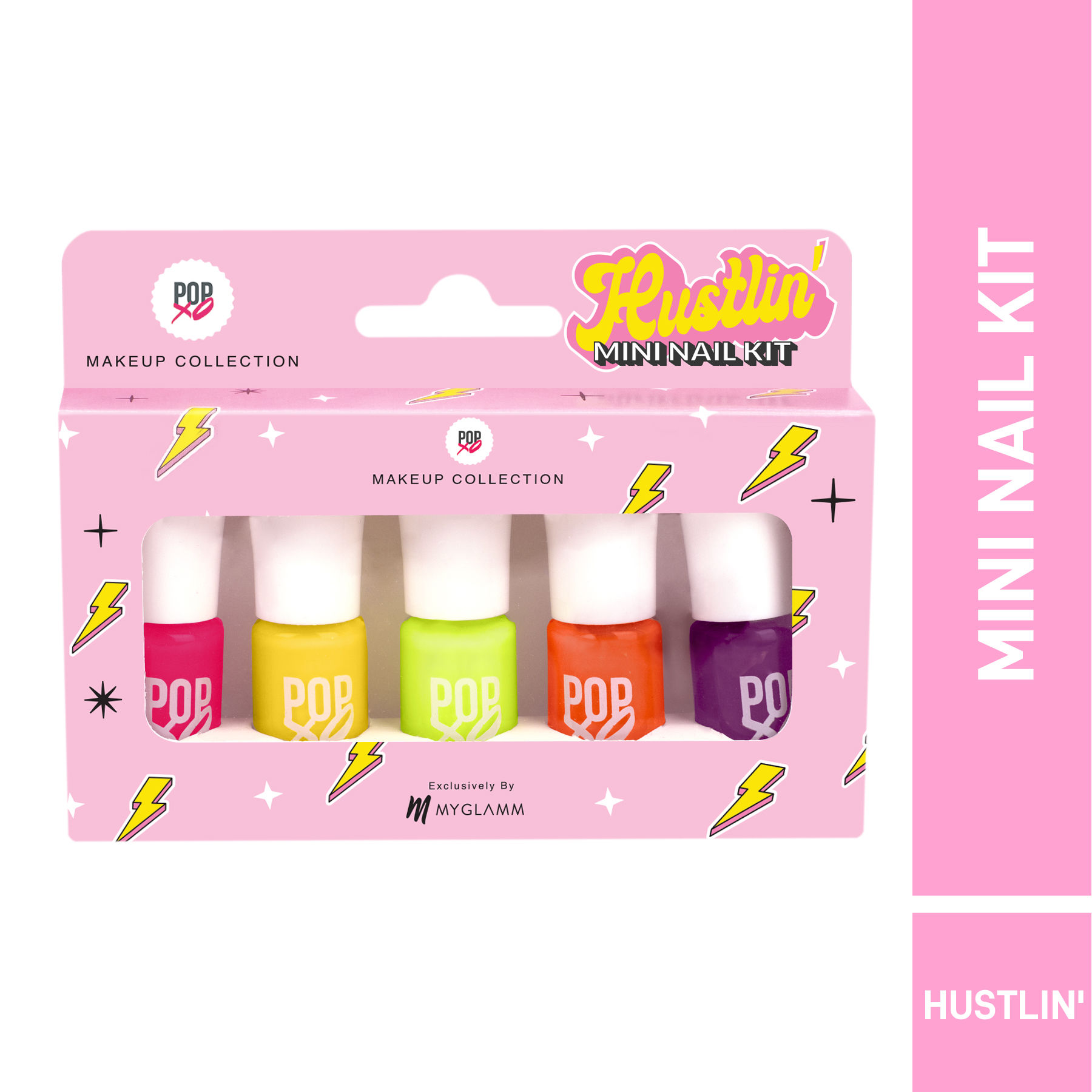 Buy MyGlamm Two Of Your Kind Nail Enamel Duo Glitter Collection-Carnival  Crush (Hot Pink + Silver Glitter)-5 ML | Long-Lasting Gel Finish Nail Polish  Set Online at Low Prices in India -