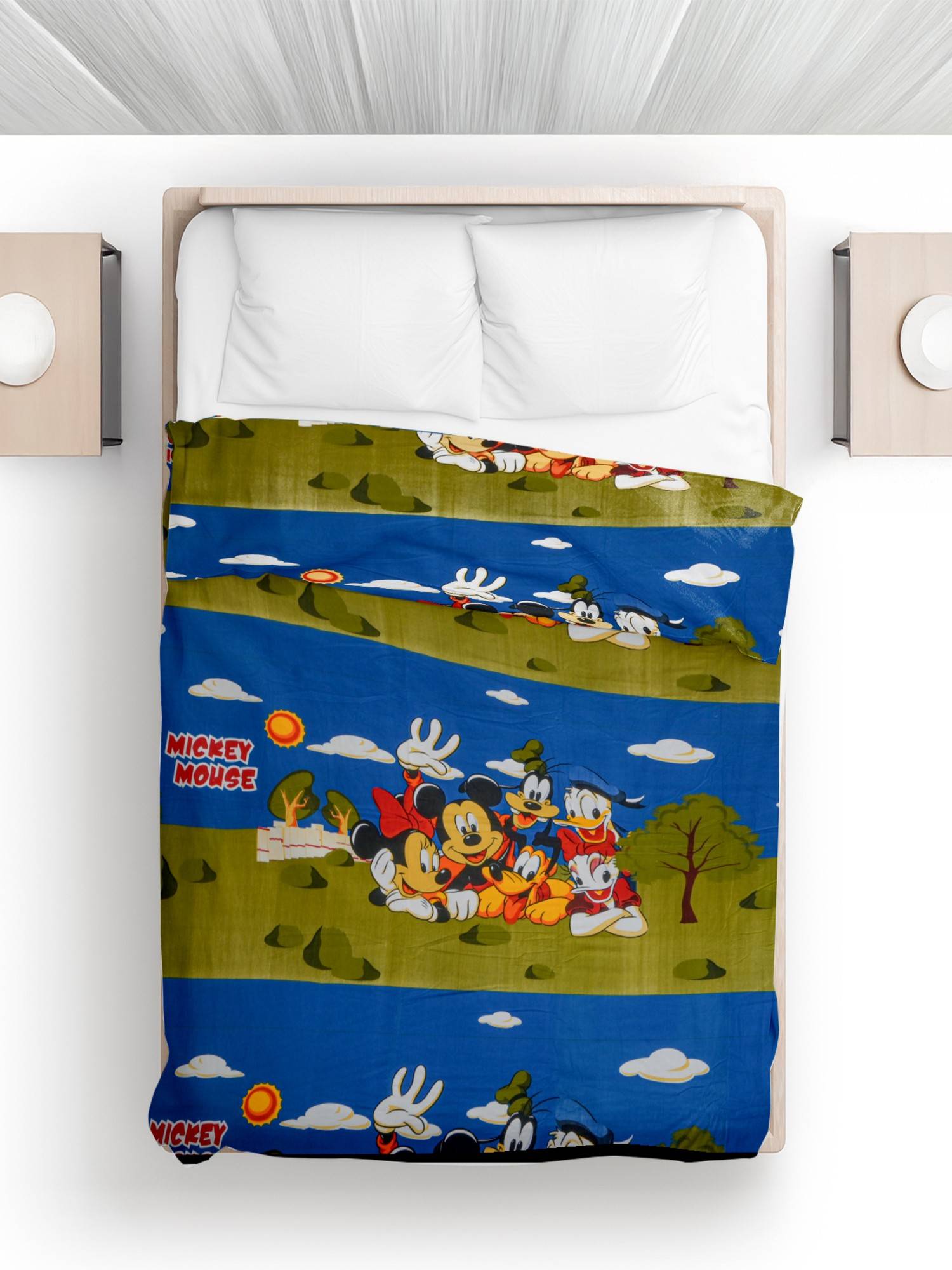 Threadwear Multi-Color Pure Cotton Printed 2 Layer Baby Dohar (Double)