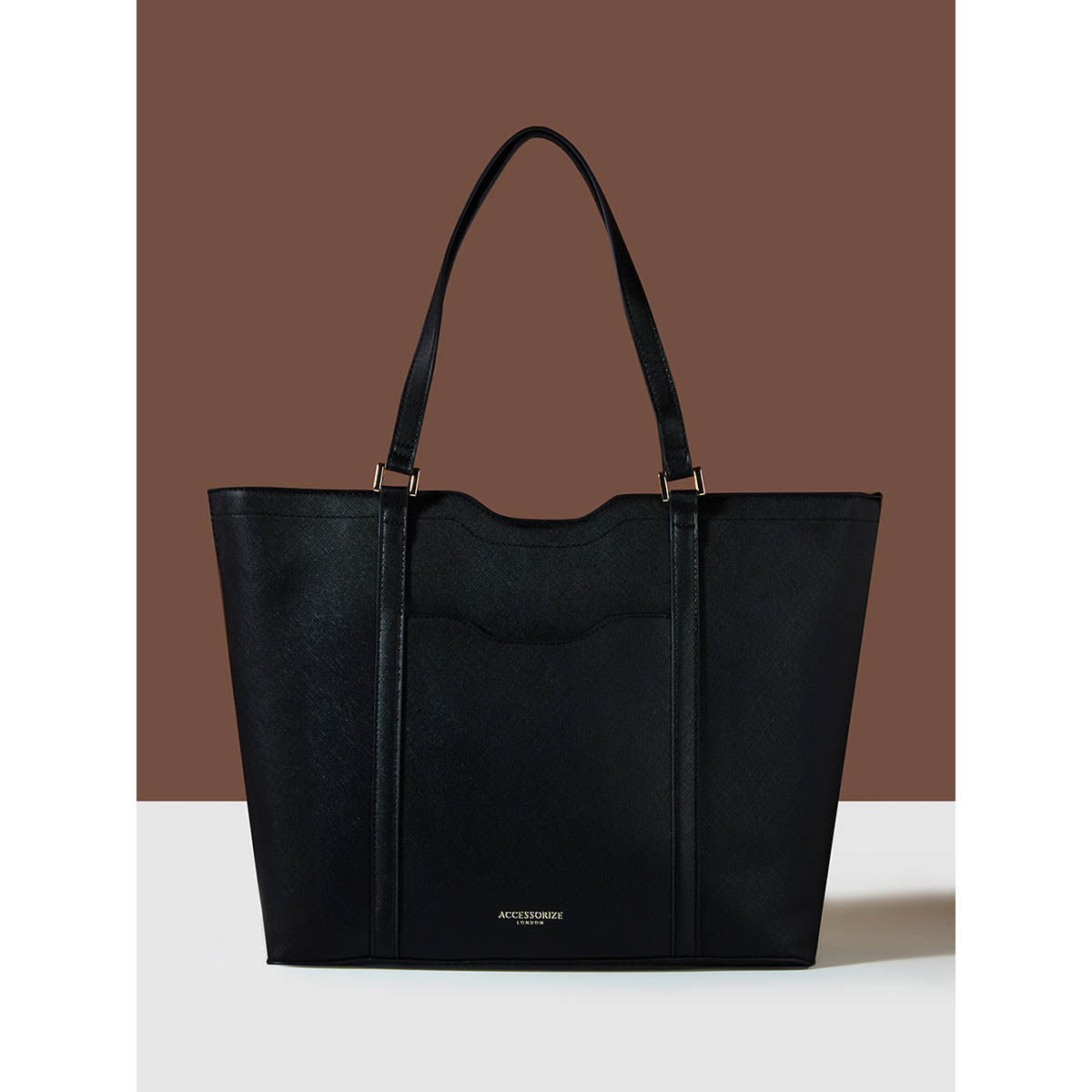 Buy Accessorize London Women's Black Laptop Tote Bag Online