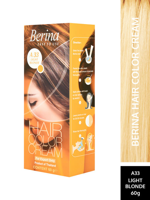 Berina Hair Color Cream - Light Blonde: Buy Berina Hair Color Cream - Light  Blonde Online at Best Price in India | Nykaa