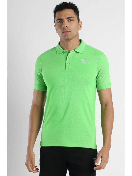 Buy Reebok Men Green Always On Polo Shirt Online