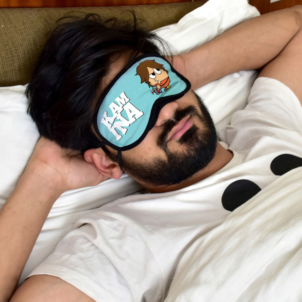 Buy Indigifts Kamina Printed Sleeping Mask for Boys Online