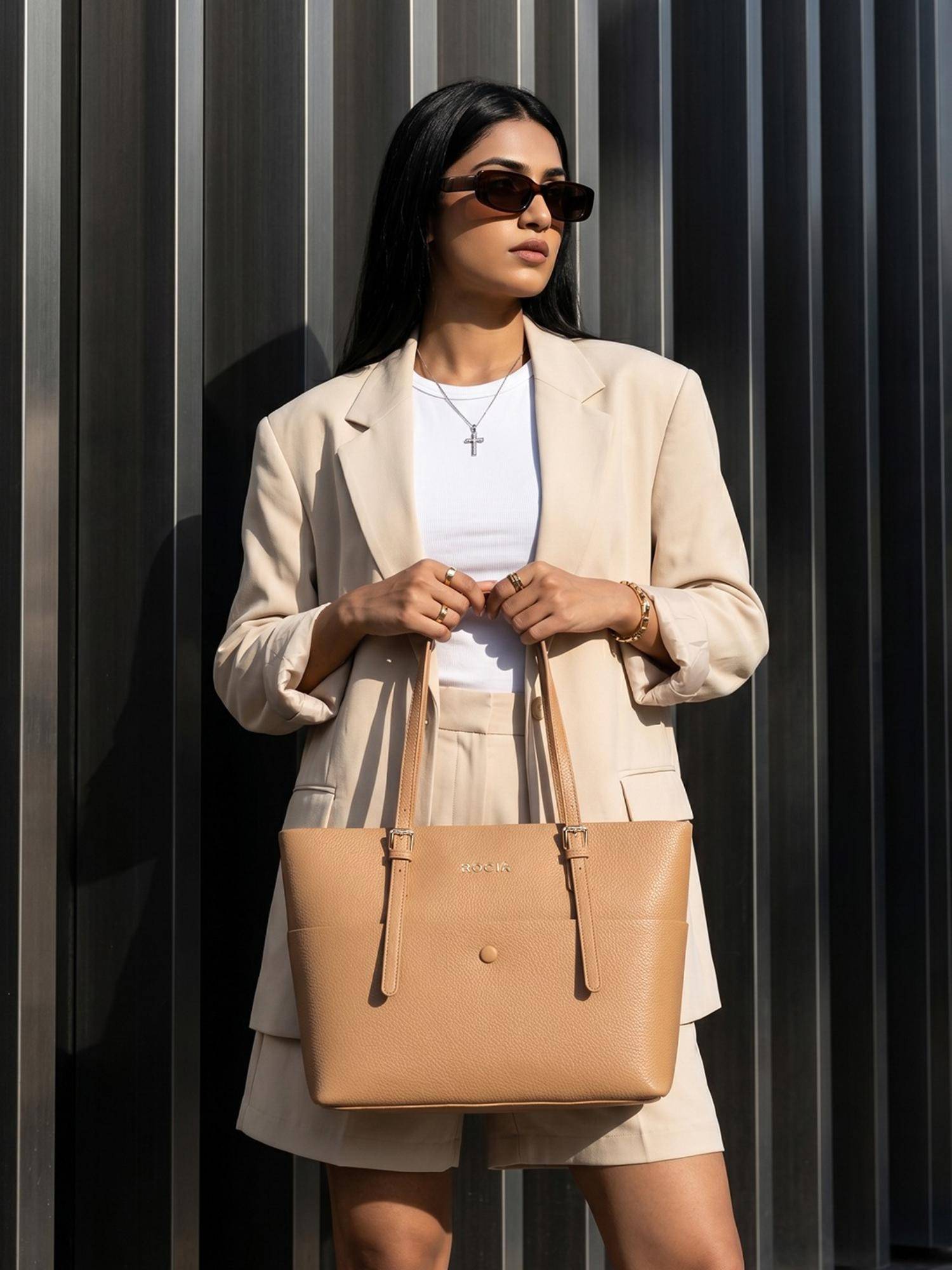 ROCIA By Regal Brown Women Smart Day Tote Bag