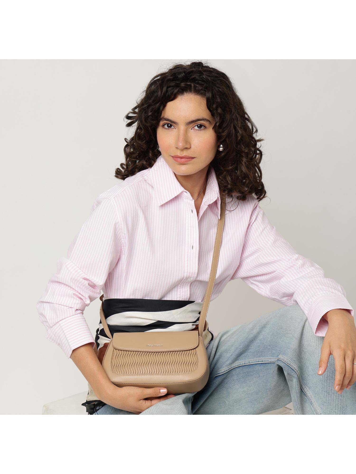 Fastrack Tan Wavelet Sling Bag