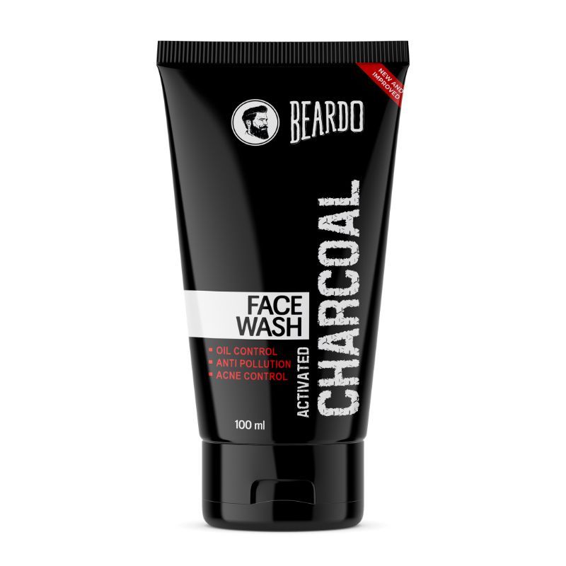 Beardo Activated Charcoal Face Wash for Deep Pore Cleansing, | Removes Dirt & Impurities