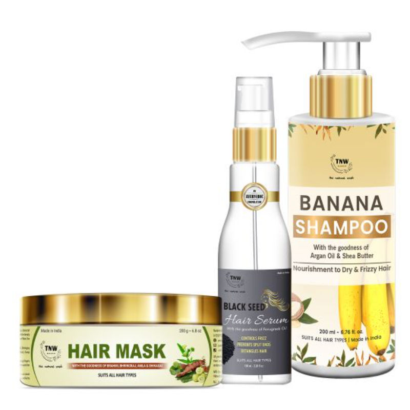 TNW The Natural Wash Amla Hair Mask + Hair Serum + Banana Shampoo