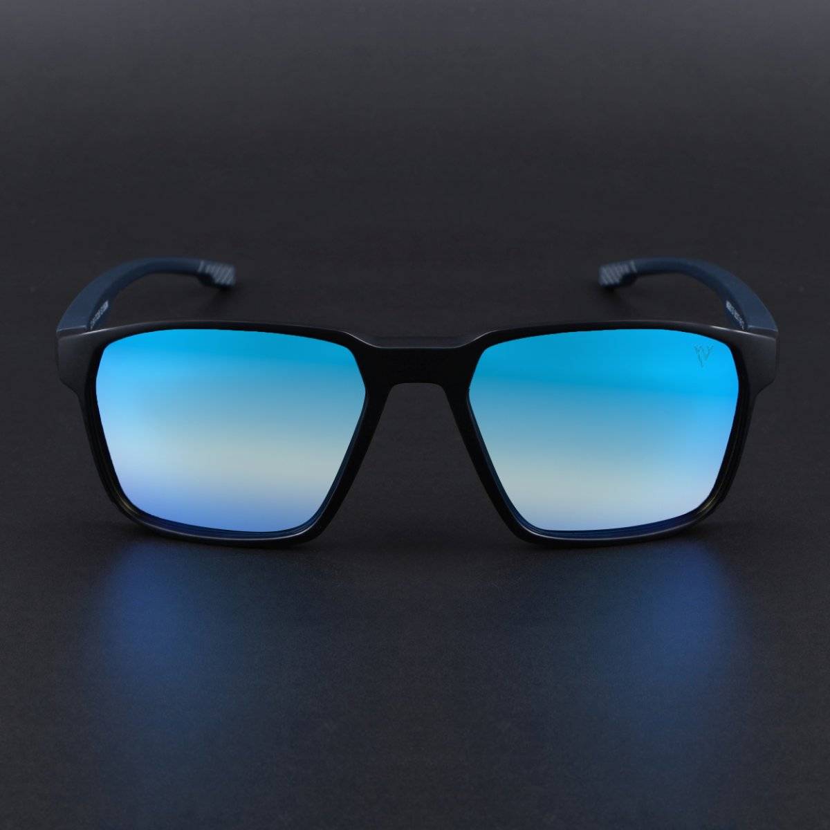Voyage Unisex Blue Lens with Black Frame Wayfarer Polarized Sunglasses (PMG6760) (56)