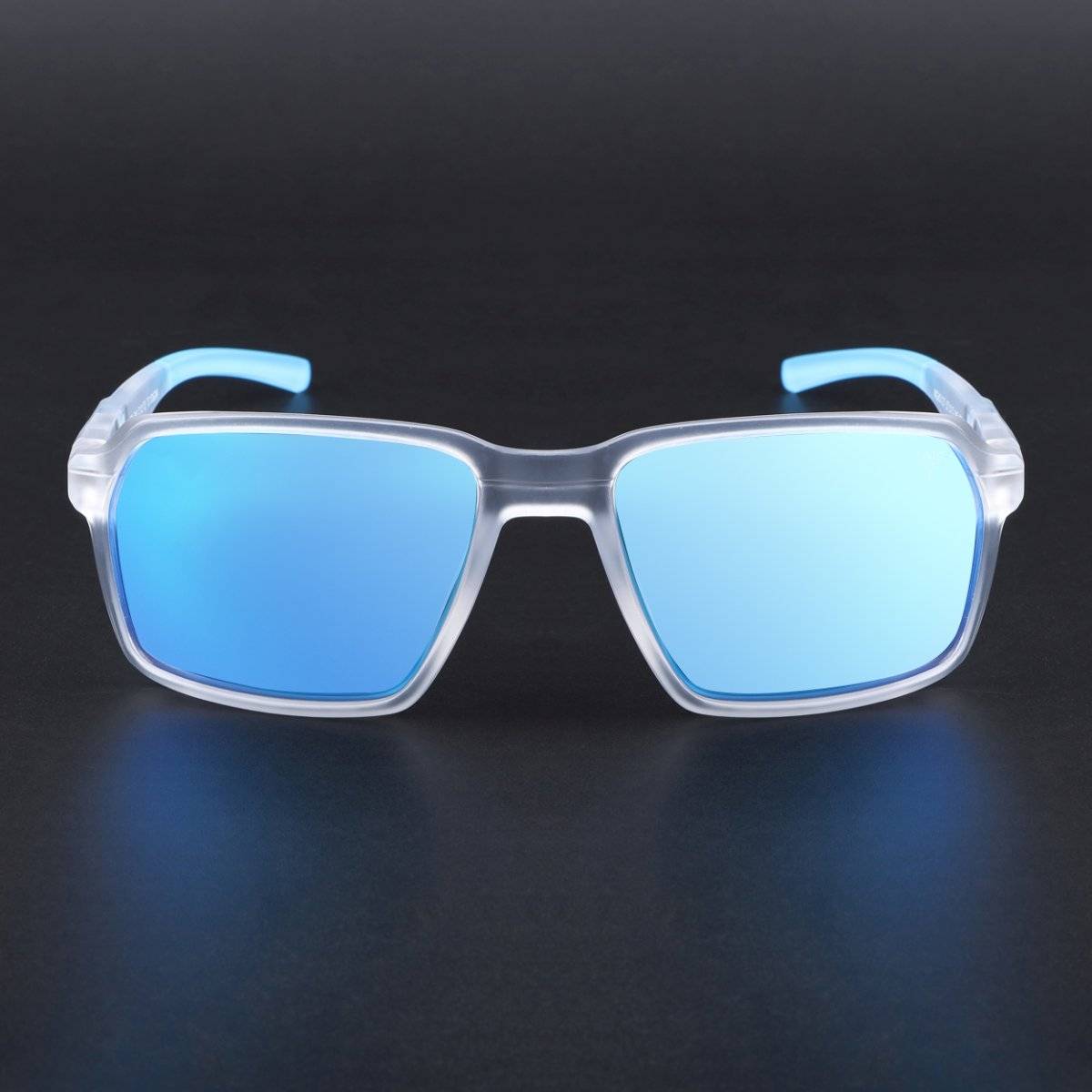 Voyage Unisex Blue Lens with Transparent Frame Wayfarer Polarized Sunglasses (PMG6776) (57)
