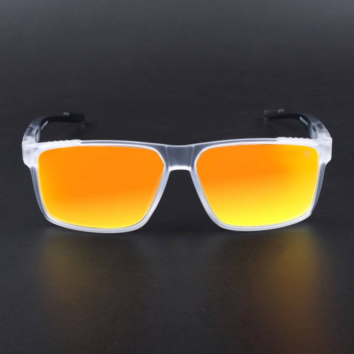 Voyage Unisex Orange Lens with Transparent Frame Wayfarer Polarized Sunglasses (PMG6786) (59)