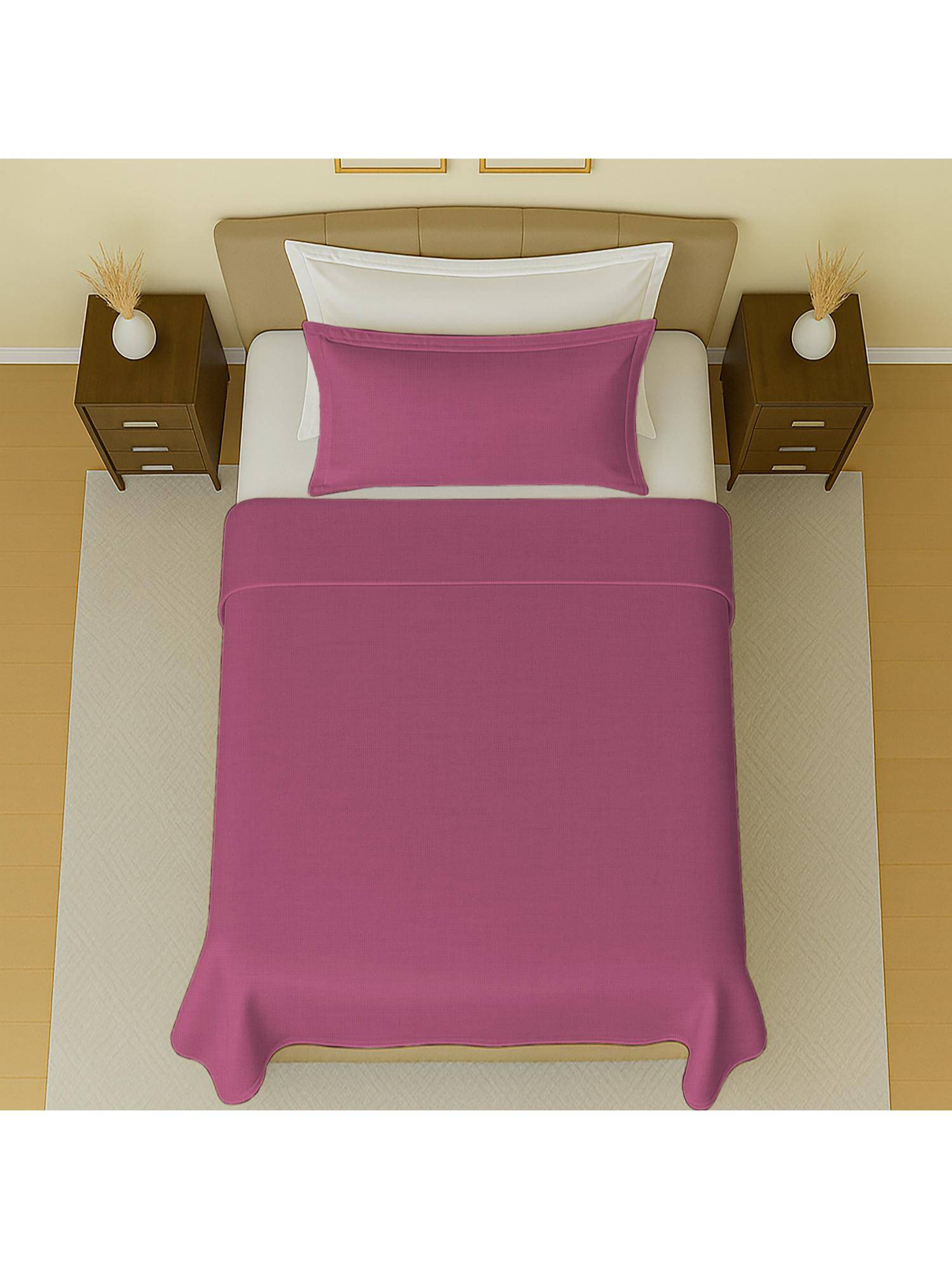 Mayfair Homes London 100 % Cotton 144Tc Single Bedsheet With 1 Pillow Covers