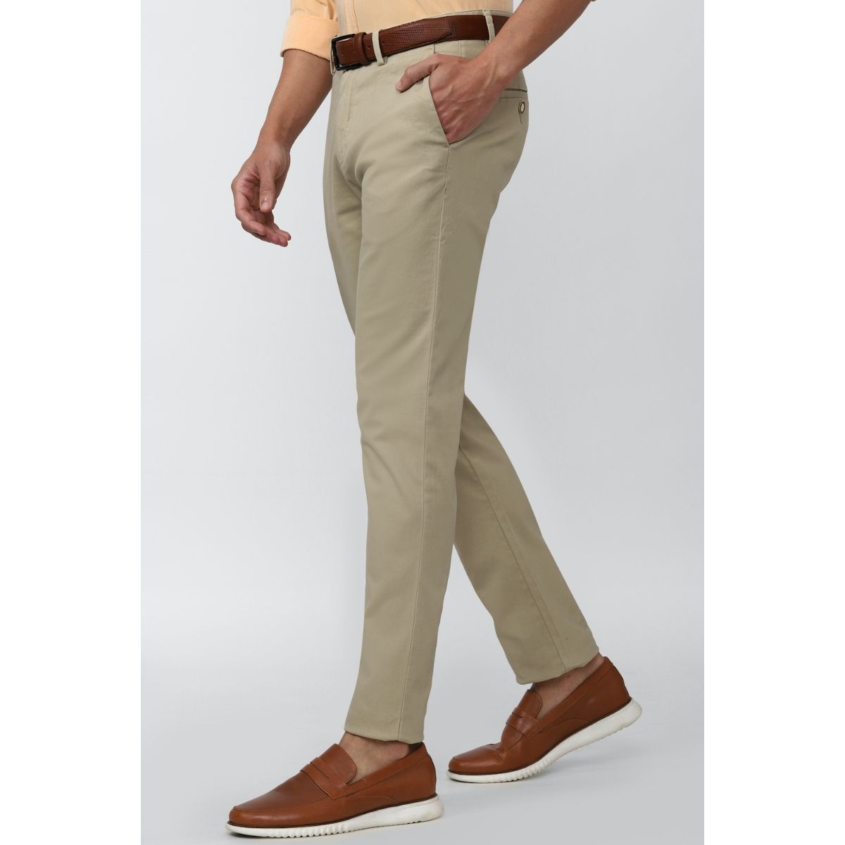 Olive Solid Trousers - Selling Fast at Pantaloons.com