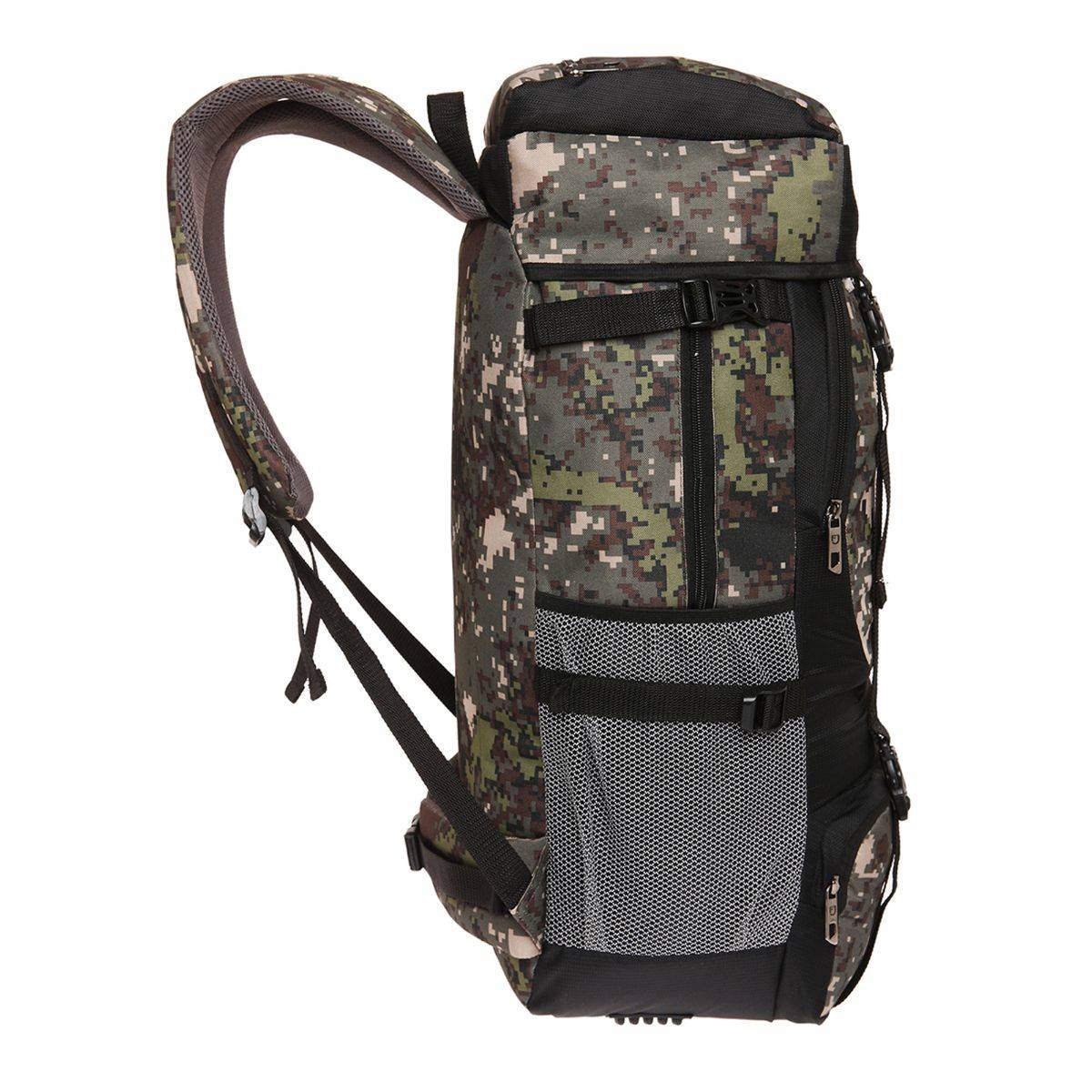 Buy FUR JADEN Green Military 55L Rucksack Travel Backpack Bag for ...