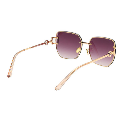 Scott Sunglasses Womens Purple Lens Gold Oversized Uv Protection  Sunglasses-3084 Alona C1 (59)