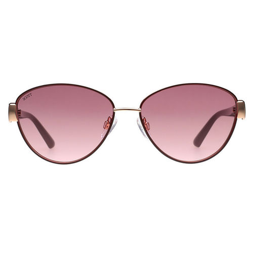 Scott Sunglasses Womens Pink Lens Rose Gold Oval Uv Protection  Sunglasses-3116 Cara C3 (57)