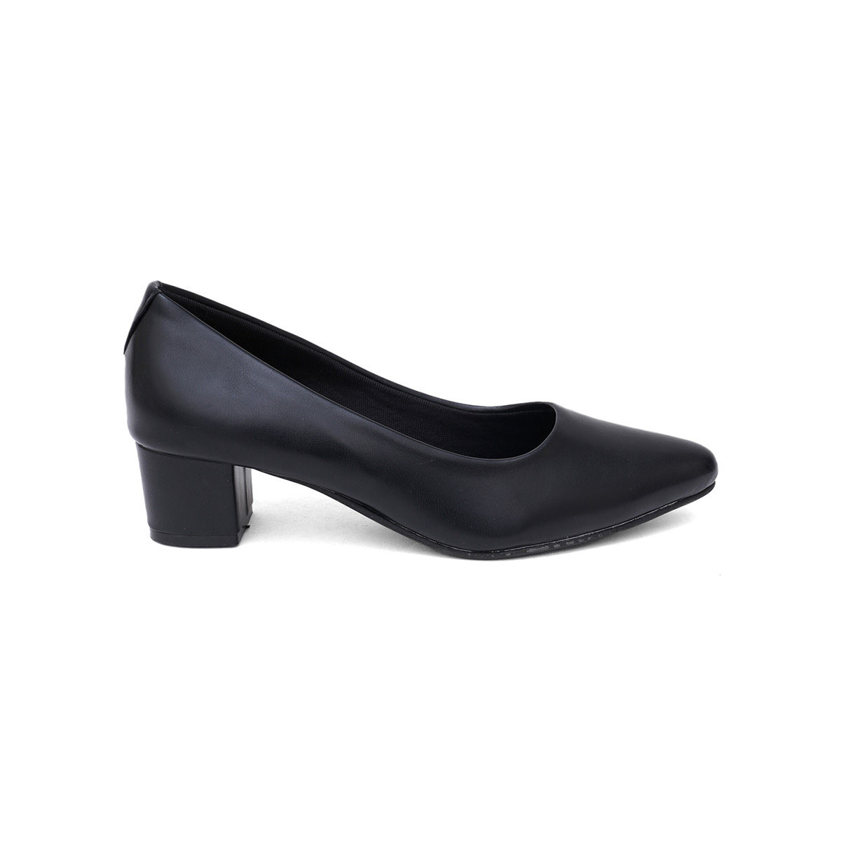 SHUZ TOUCH Solid Heel Bellerina Black: Buy SHUZ TOUCH Solid Heel ...