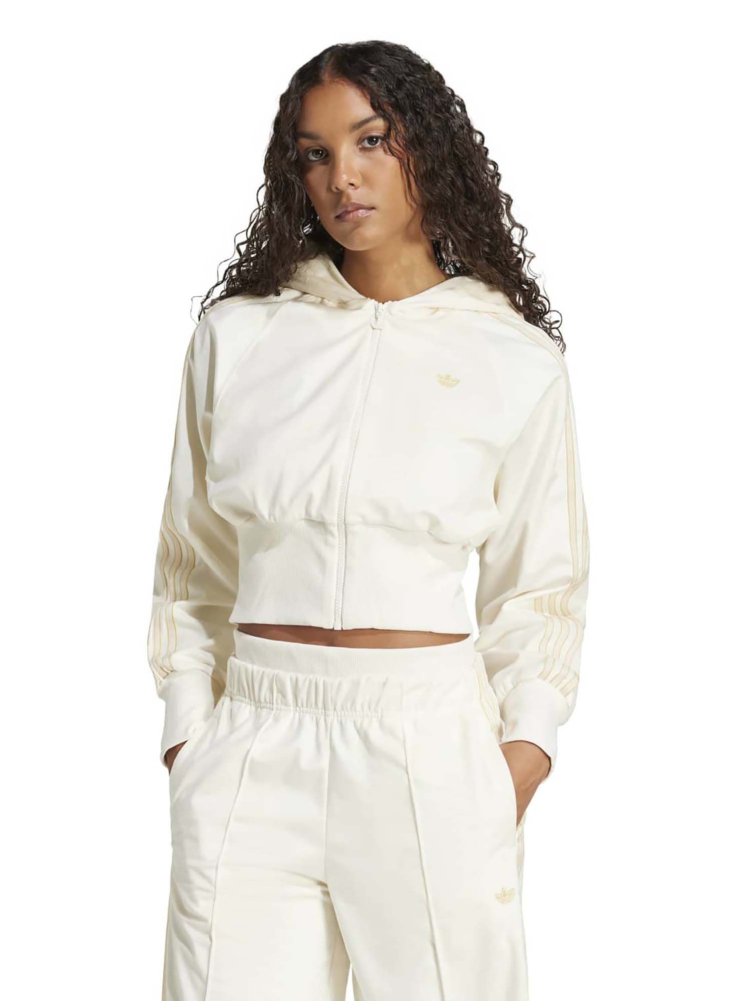 Buy adidas Originals VELOUR ZIP TT Women White Jacket Online