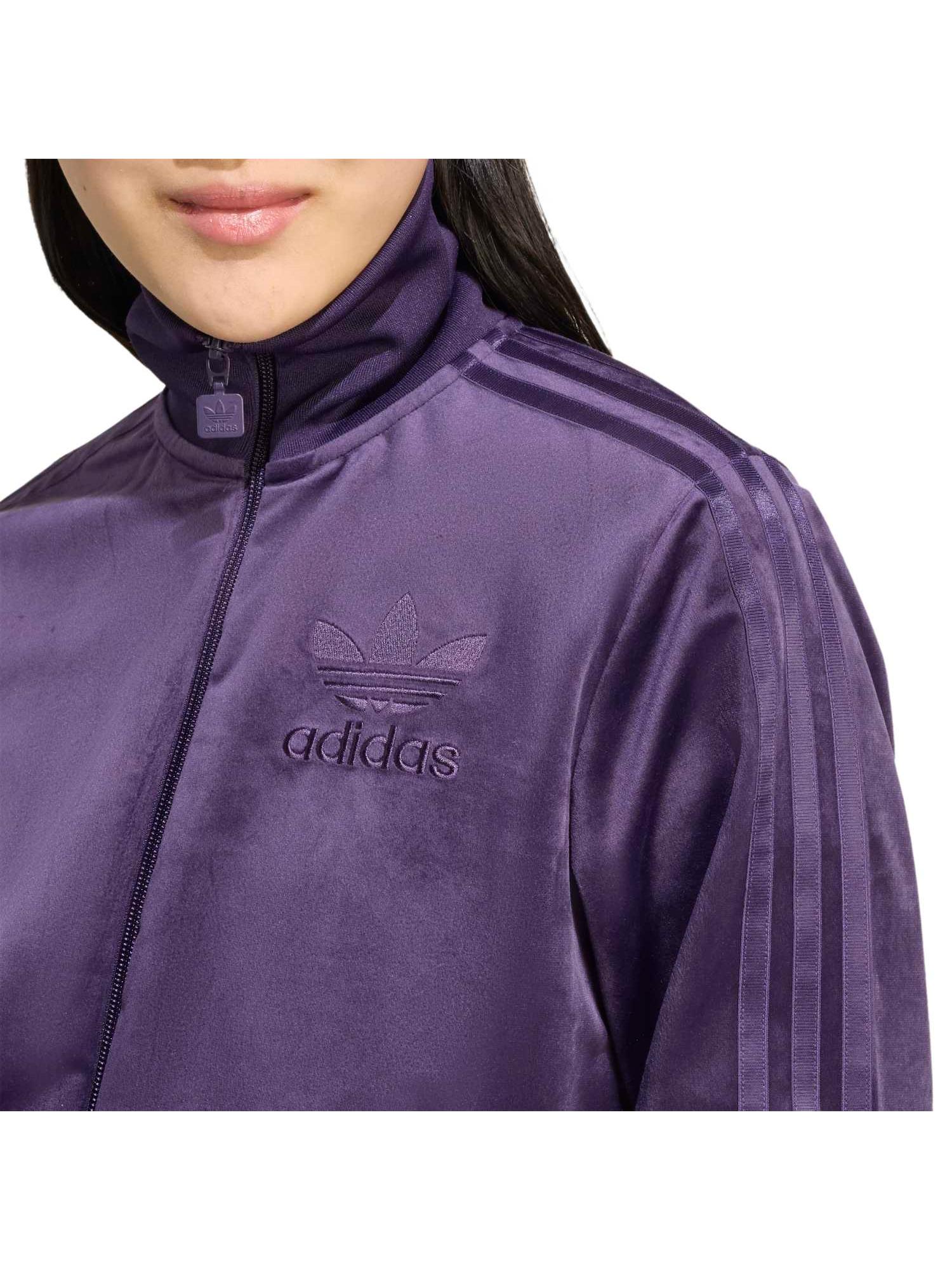 Buy adidas Originals VELVET TT Women Purple Jacket Online
