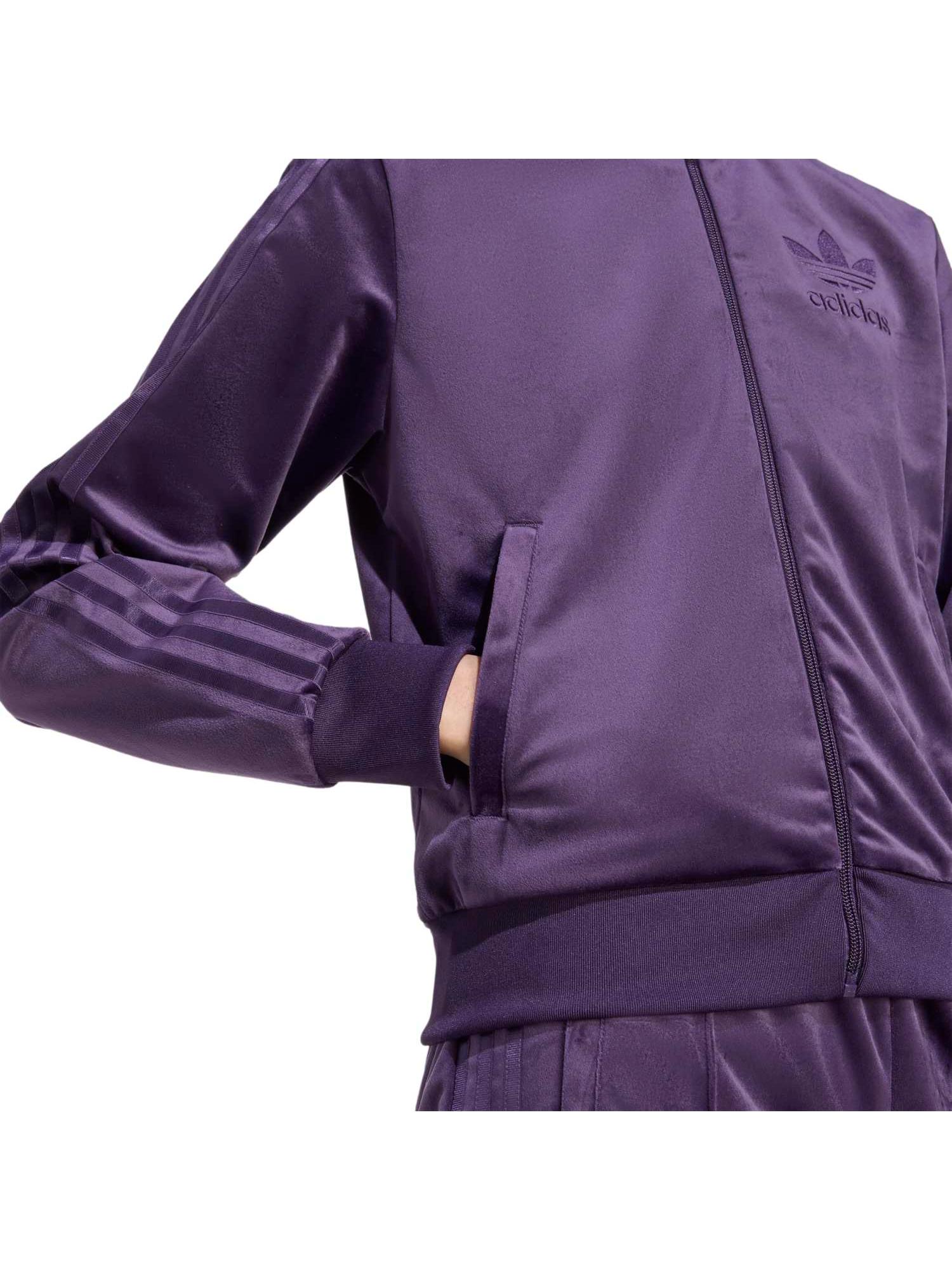 Buy adidas Originals VELVET TT Women Purple Jacket Online