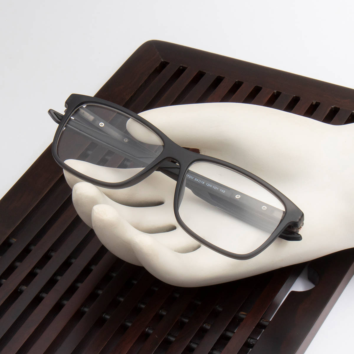 TED SMITH Wayfarer Grey Spectacles for Mens Womens (54)