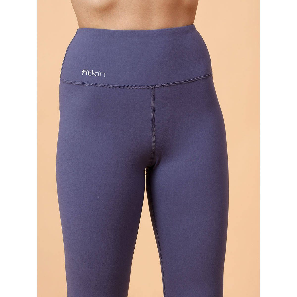 Buy Fitkin Women's Purple Core High Waist Curve Sculpting Tights Online