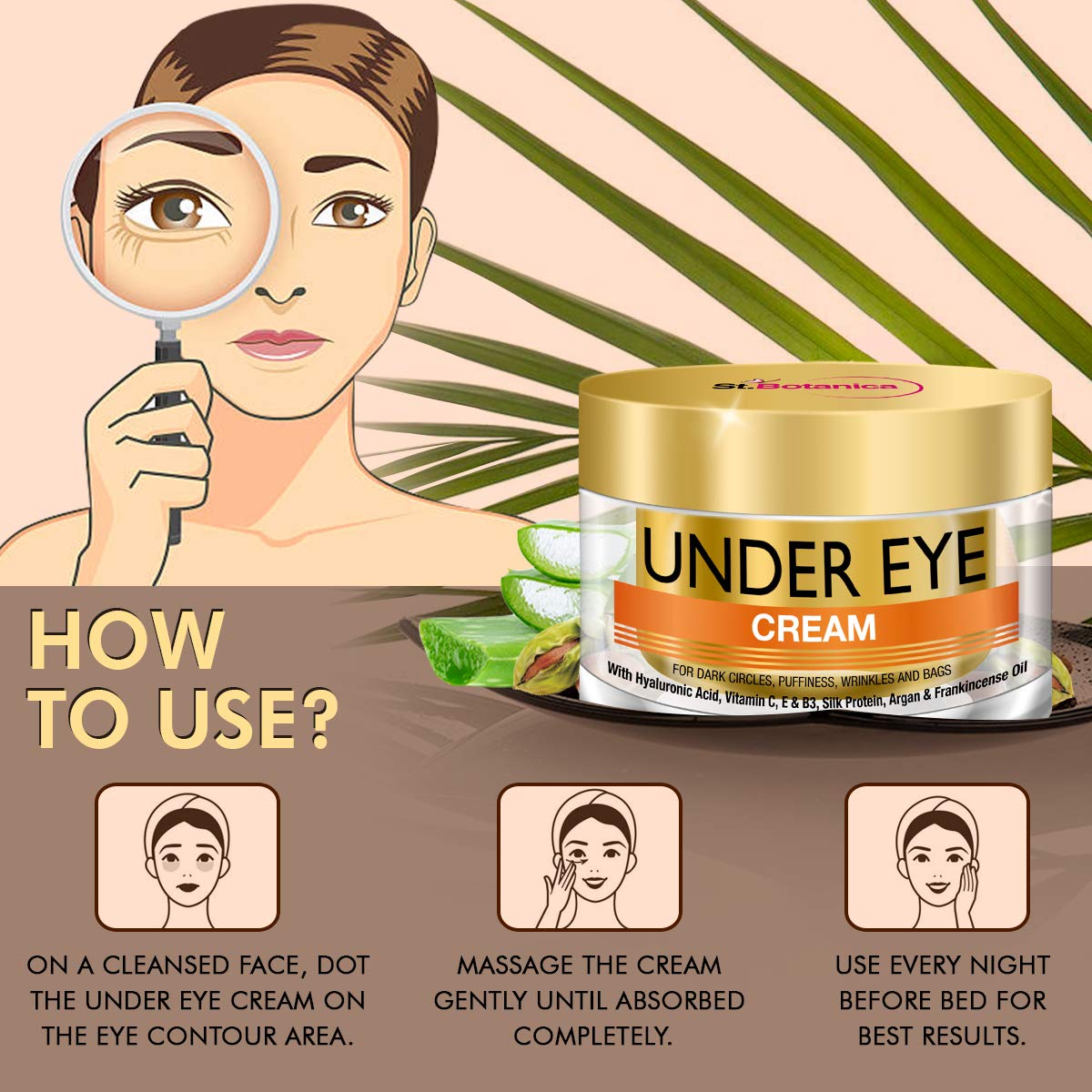 stbotanica pure radiance under eye cream