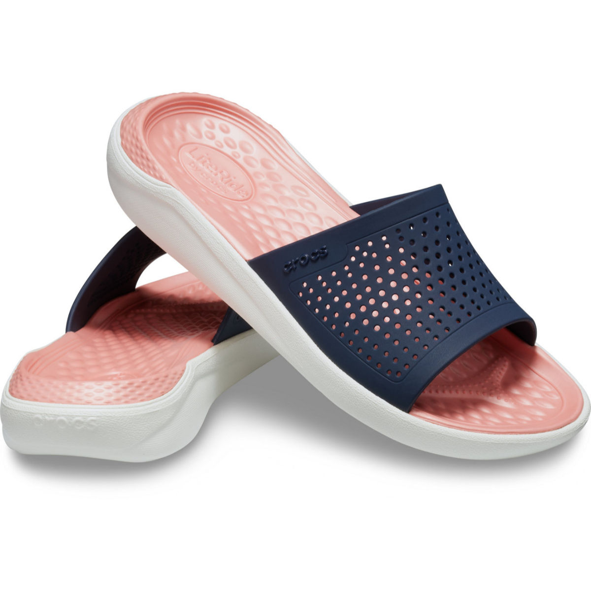 Buy Crocs Literide Navy Unisex Slide (8) Online