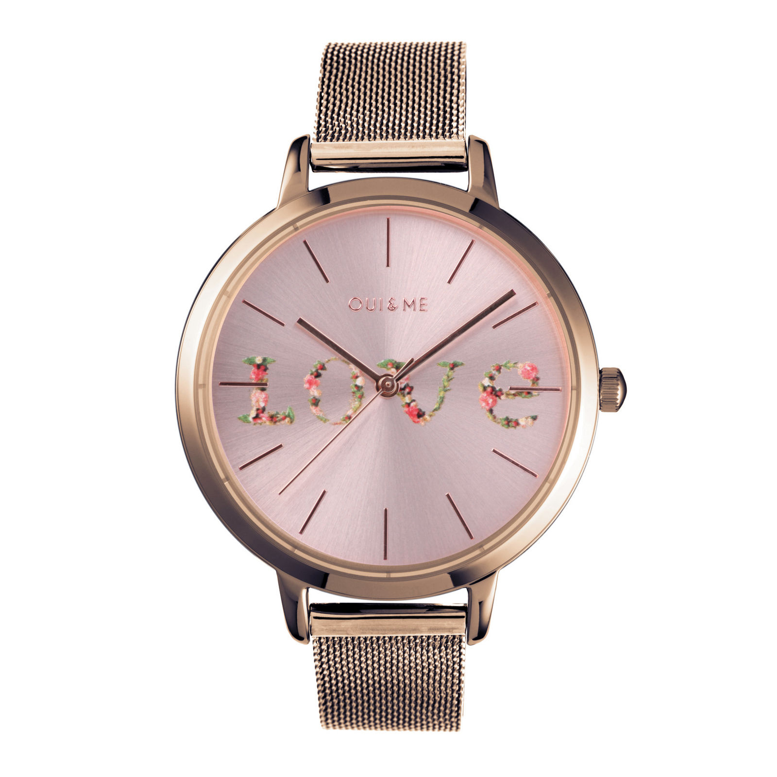 OUI ME Grande Fleurette Analog Rose Gold Round Dial Women s Watch 