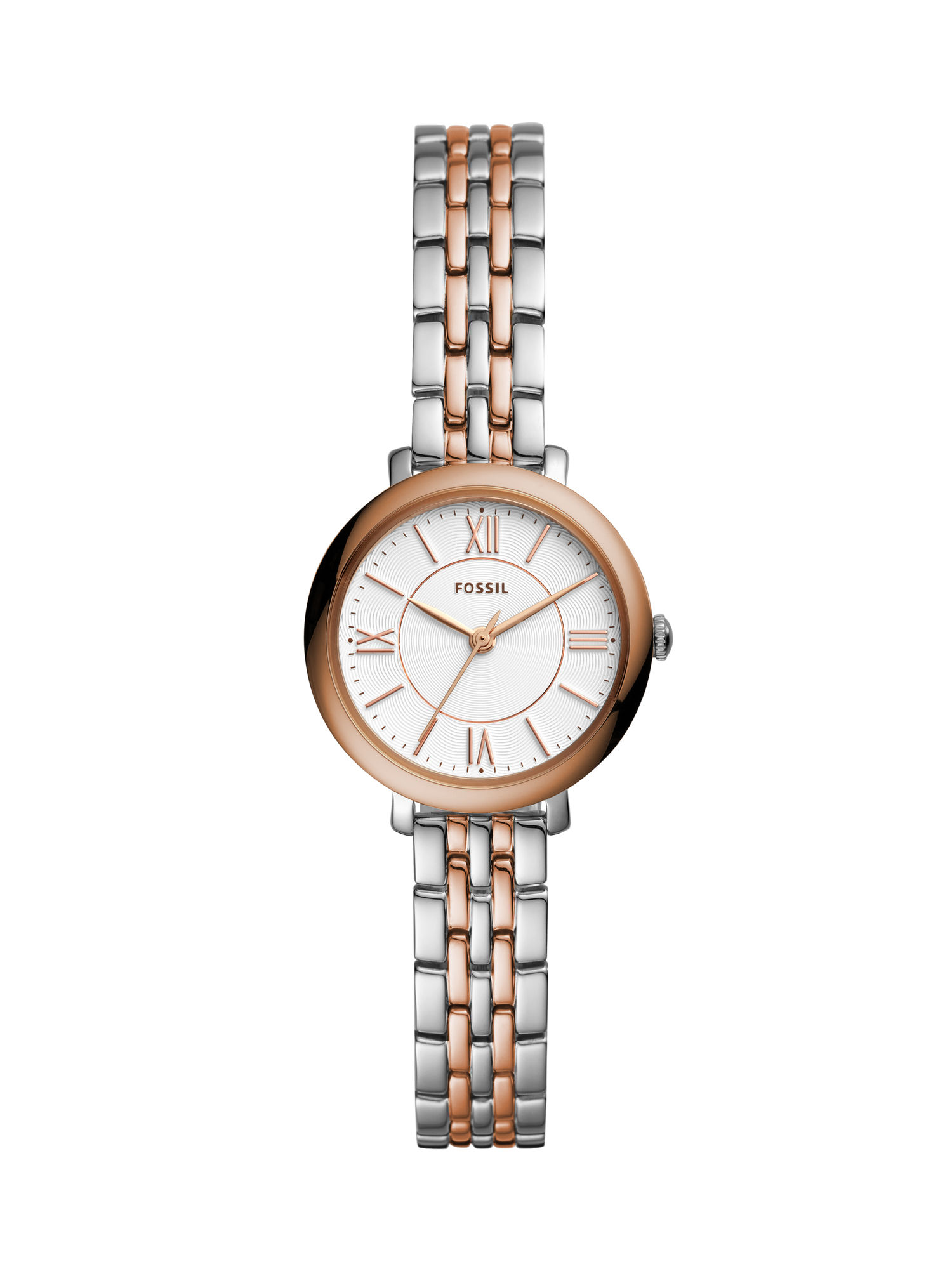 Buyr.com | Wrist Watches | Fossil Women's Jacqueline Quartz Leather  Three-Hand Date Watch, Color: Gold, Brown Heart (Model: ES5169)