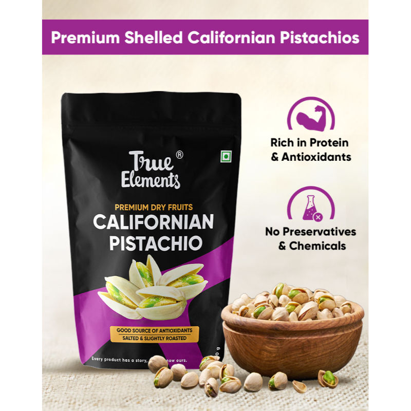 True Elements California Pistachios Keto Friendly,Weight Management
