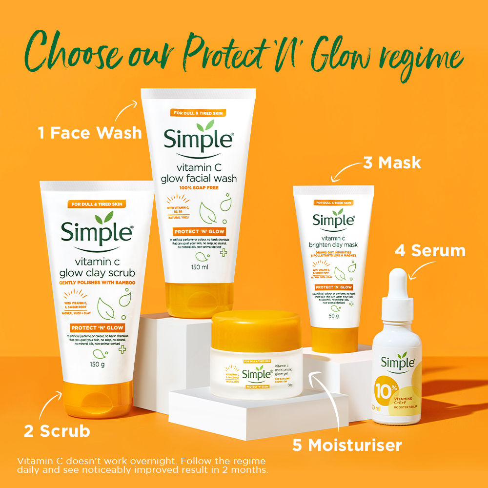 Simple Protect N Glow Vitamin C Brighten Clay Mask Buy Simple Protect