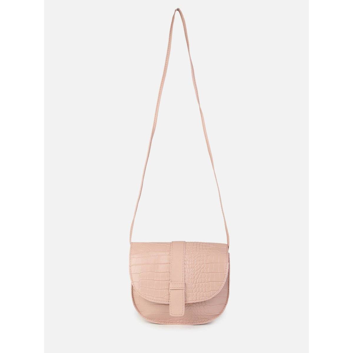 Haute Sauce Pink Textured Sling Bag