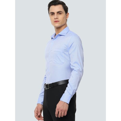 Louis Philippe Formal Shirts : Buy Louis Philippe Men Blue Shirt