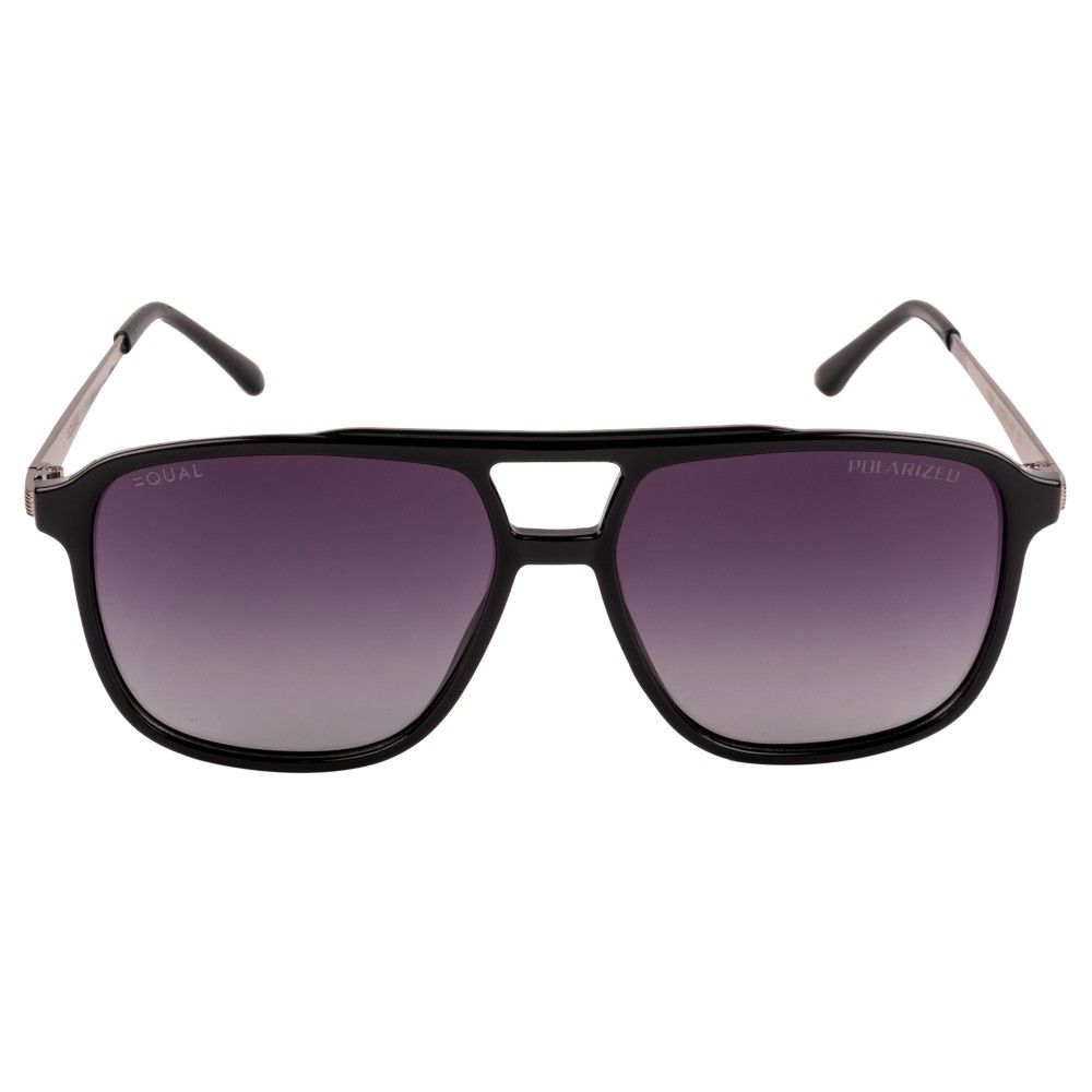 Equal Black Color Sunglasses Wayfarer Shape Full Rim Black Frame