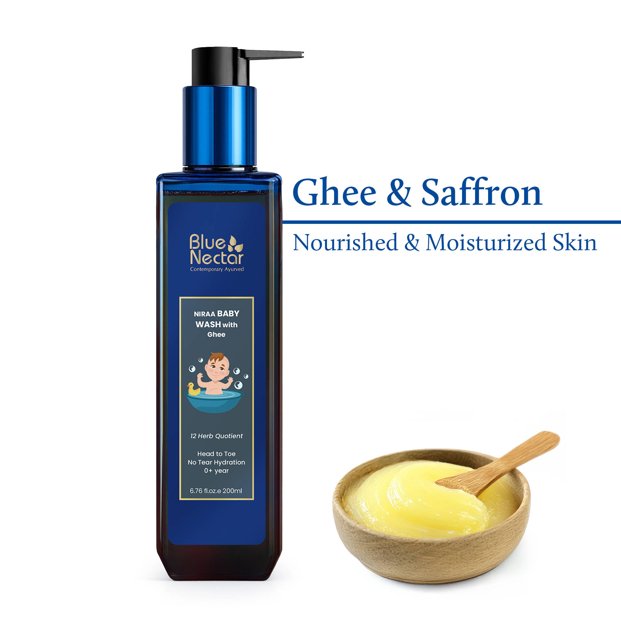 Blue Nectar Niraa Baby Body Wash With Organic Ghee