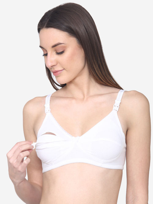 N Gal Premium Cotton Non Padded Feeding Maternity Bra White Buy N Gal Premium Cotton Non Padded Feeding Maternity Bra White Online At Best Price In India Nykaa