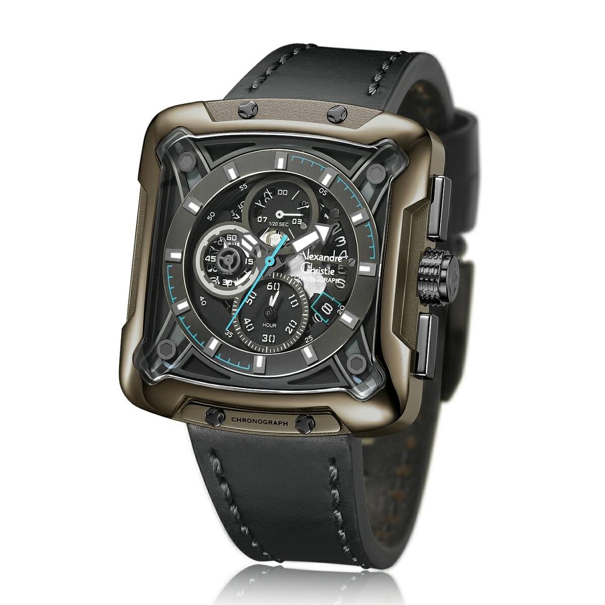 Alexandre Christie 3030 MCL Chronograph for Men - Black
