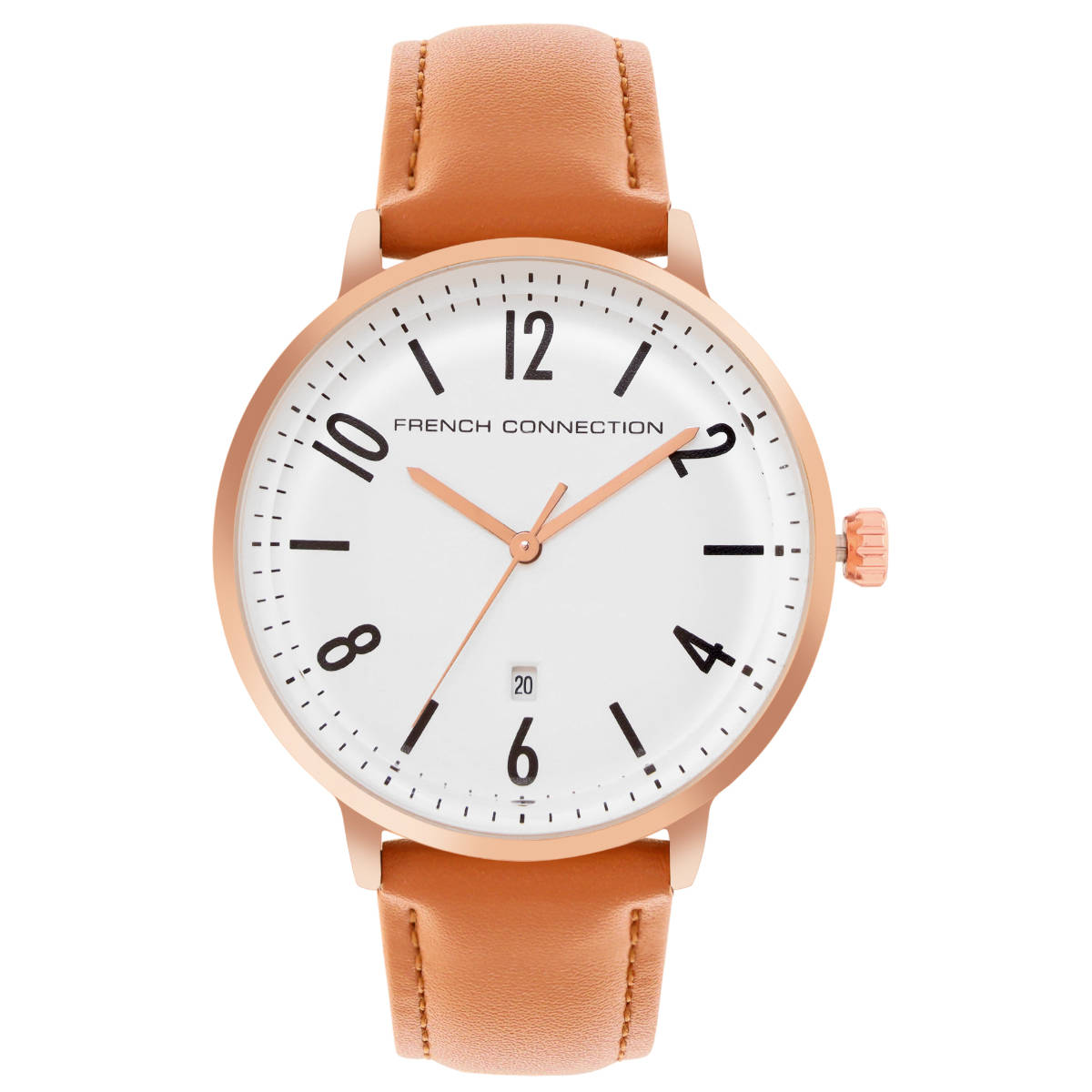 French Connection Brown Dial Analog Watch for Women-FC155BR-W (M)