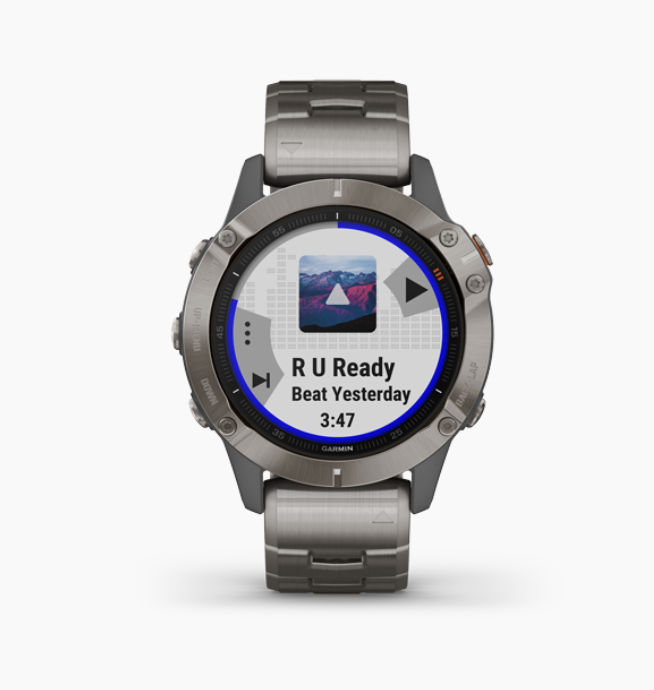 Buy Garmin Fenix 6 Sapphire Titanium With Vented Titanium