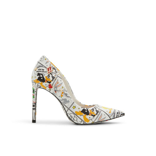 Buy Aldo Women White Multi-Color Looney Tunes Pumps Online
