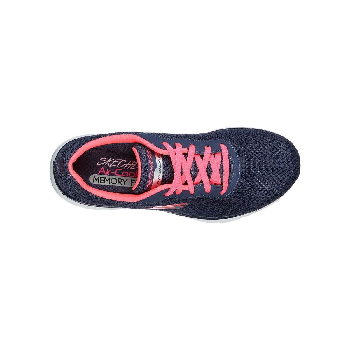 skechers navy flex appeal 3.0 trainers