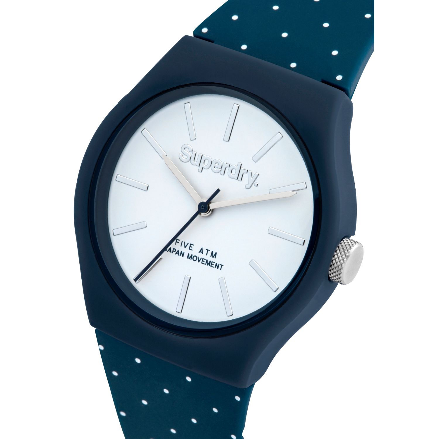 Superdry Urban Micro Analogue White Round Dial Women's Watch SYG166UW