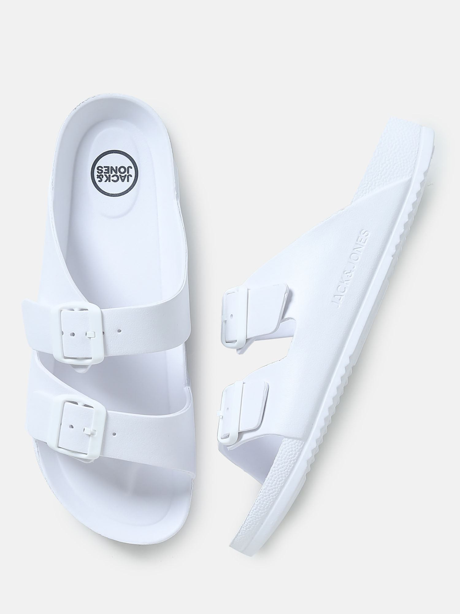 Jack & Jones White Moulded Sandals: Buy Jack & Jones White Moulded ...