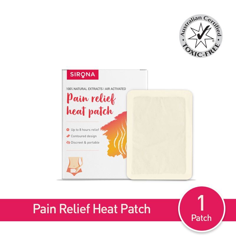 Sirona Pain Relief Heat Patches For Period Pain & Menstrual Cramps 100