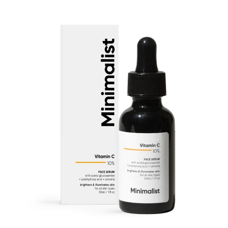 Minimalist 10% Vitamin C Serum For Face For Illuminating Skin For Beginners(30ml)