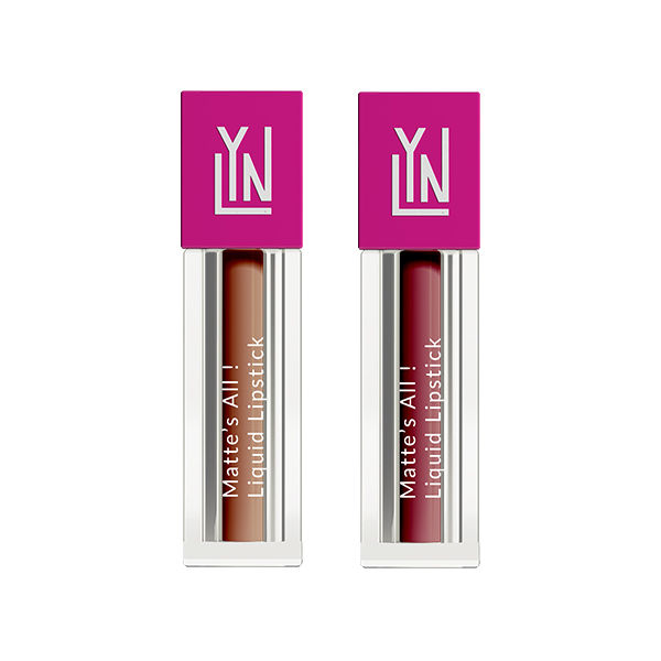 LYN Matte Liquid Lipstick Back To Office - Nude Energy & Good Mauve