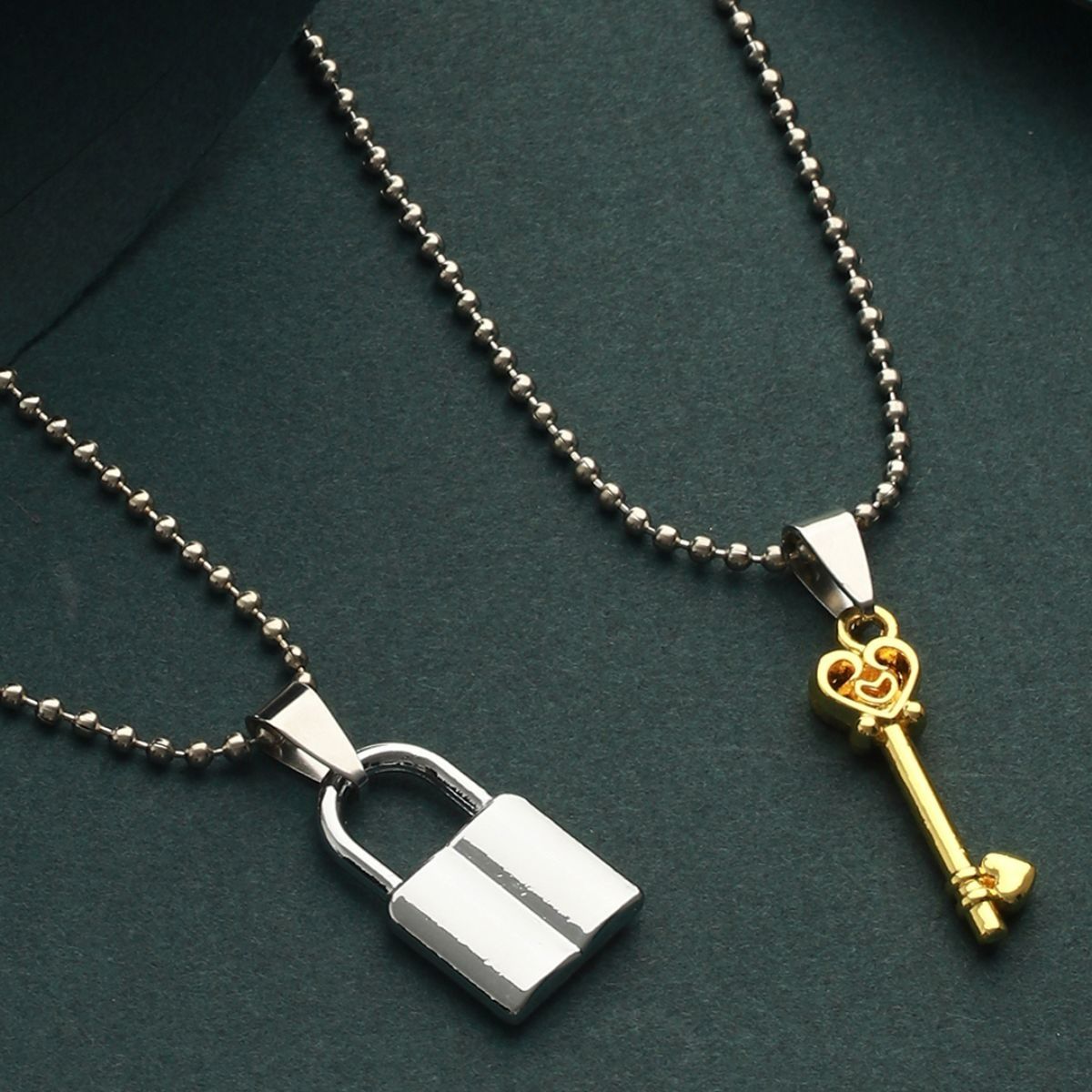 Uloveido Shield Key Pendant Necklace and Lock India | Ubuy